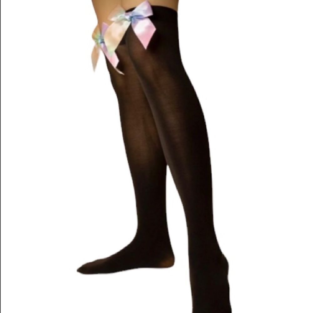 Colorful Bow Knee High Socks - Picture 3 of 6